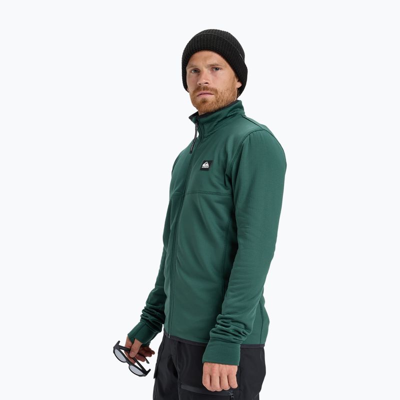 Vyriškas snieglenčių džemperis Quiksilver Steep Point Full Zip Fleece trekking green 4