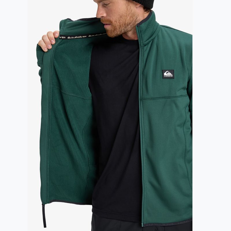 Vyriškas snieglenčių džemperis Quiksilver Steep Point Full Zip Fleece trekking green 8