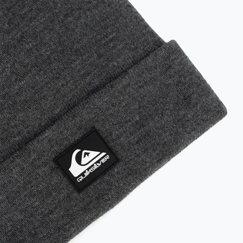 Vyriška žieminė kepurė Quiksilver Brigade Beanie dark grey heather 3