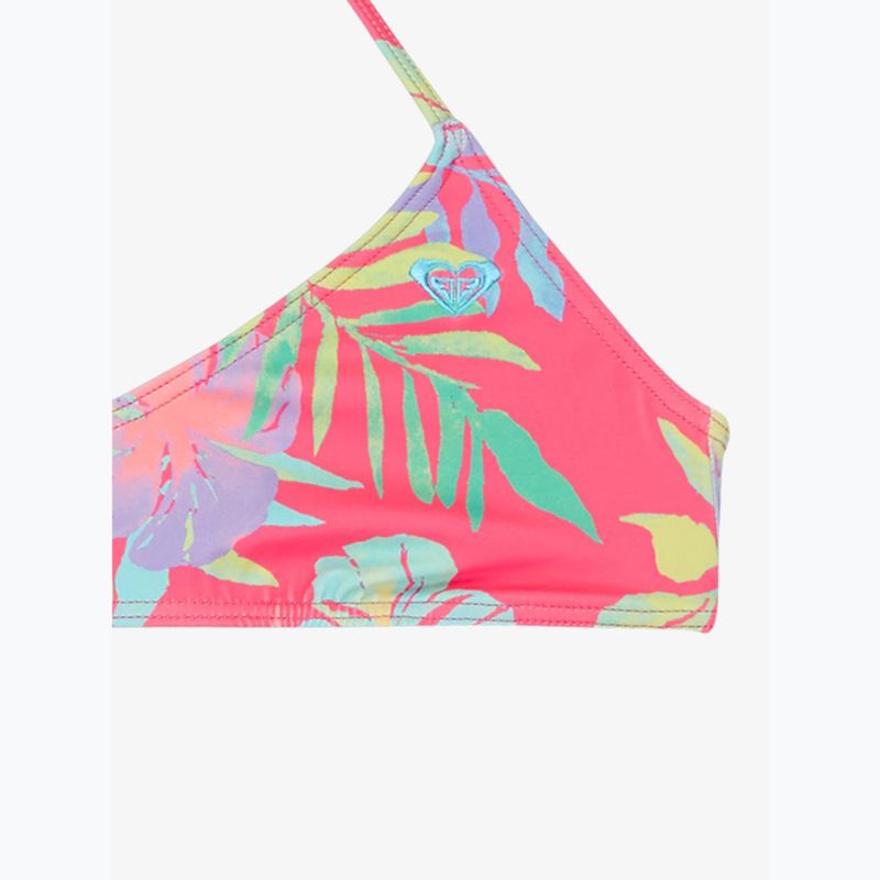 Dviejų dalių maudymosi kostiumėlis vaikams ROXY Aquarella Tri Bralette Set sangria sunset 3
