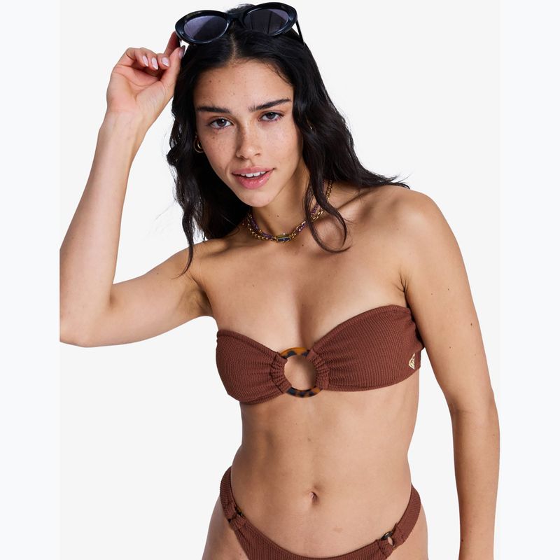 Maudymosi kostiumėlio viršus ROXY Sunshine Bandeau cappuccino 6