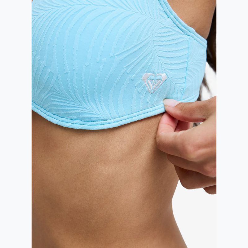 Maudymosi kostiumėlio viršus ROXY Palm Dreams Elongated Tri tanager turquoise 6