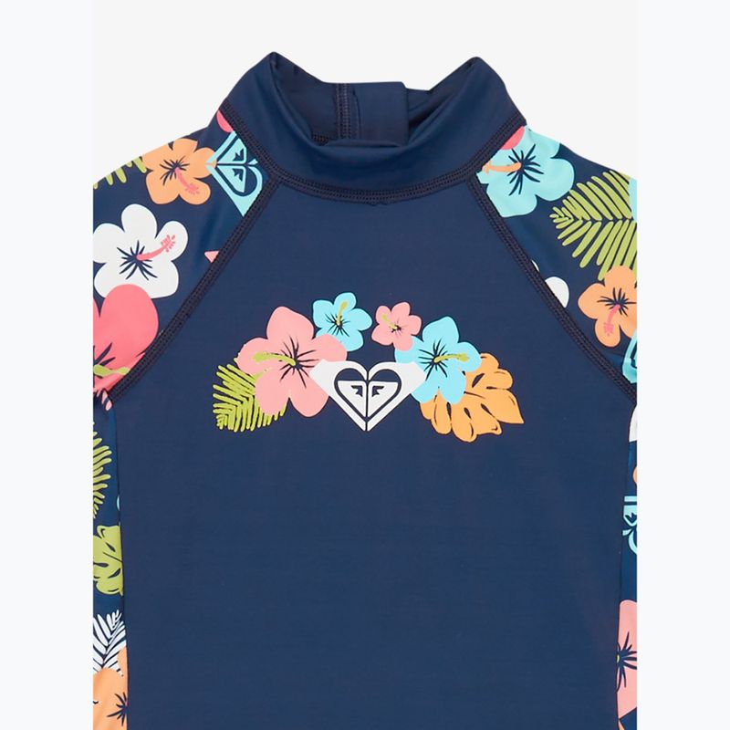 Kombinezonas UPF 50+ vaikiškas ROXY Morning Flower Springsuit mood indigo morning flowers 3