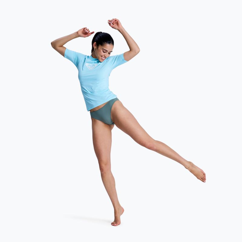 Moteriški plaukimo marškinėliai ROXY Whole Hearted tanager turquoise 2