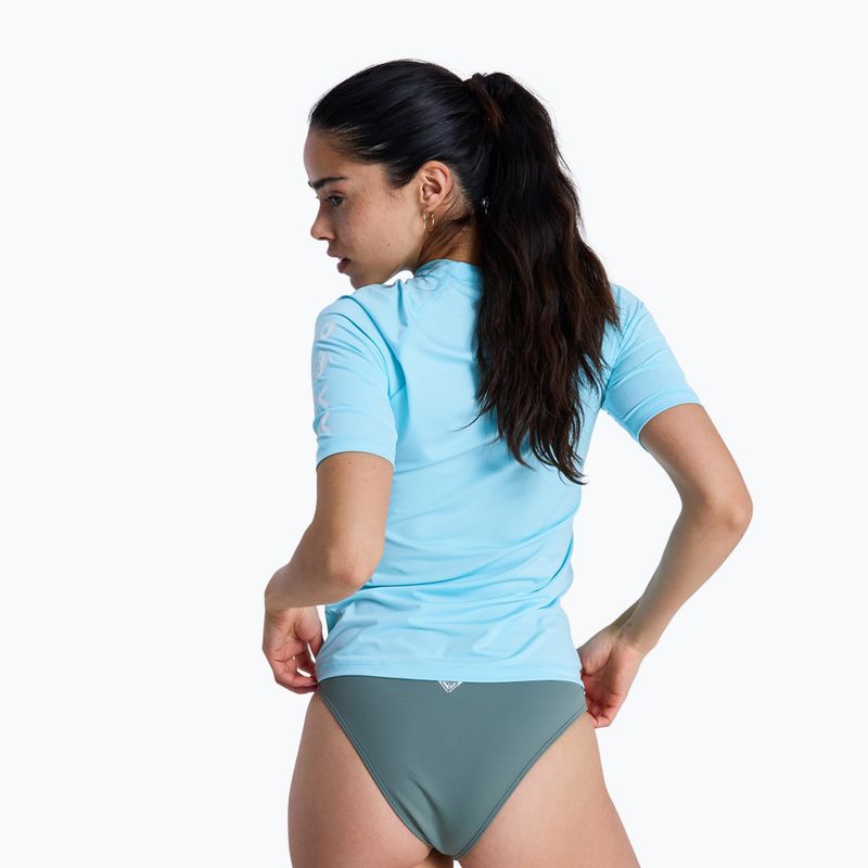 Moteriški plaukimo marškinėliai ROXY Whole Hearted tanager turquoise 3