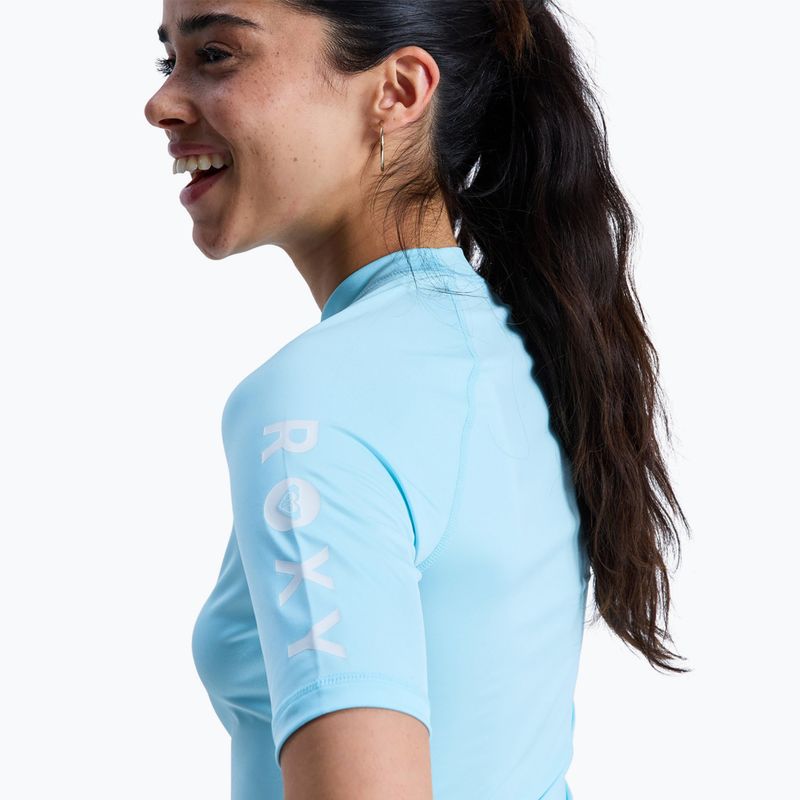 Moteriški plaukimo marškinėliai ROXY Whole Hearted tanager turquoise 5