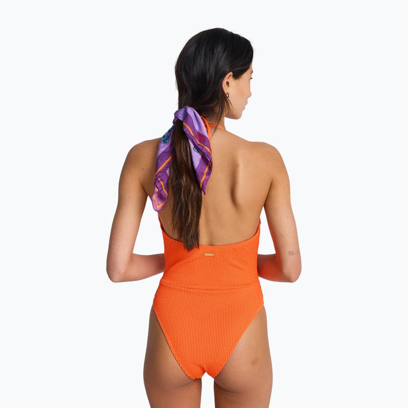 Moteriškas vientisas maudymosi kostiumėlis Billabong Summer High Salty One Piece fushion orange 3
