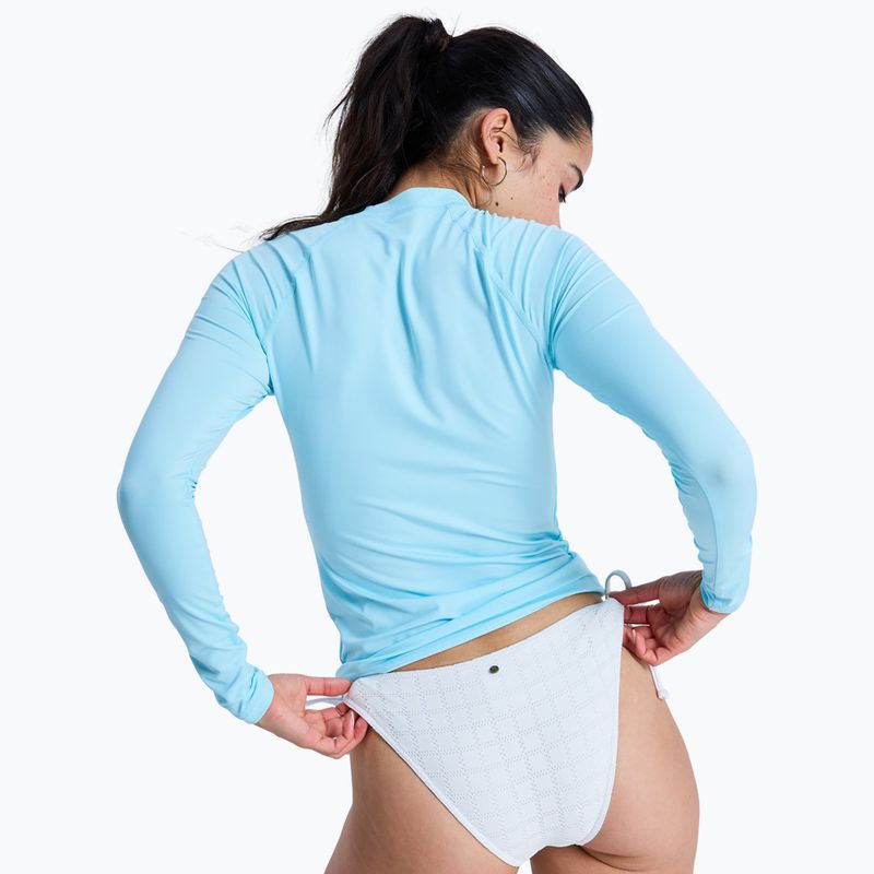 Moteriški plaukimo marškinėliai ilgomis rankovėmis ROXY Whole Hearted tanager turquoise 3