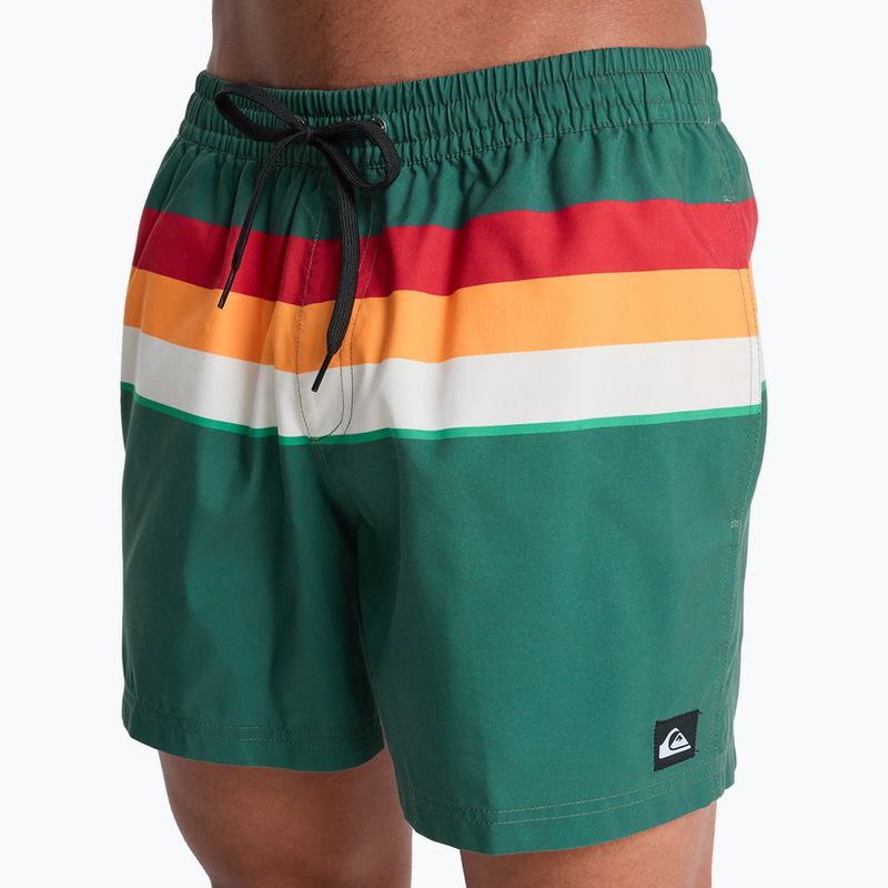 Vyriški maudymosi šortai Quiksilver Everyday Printed Volley 15" forest outside stripe 7