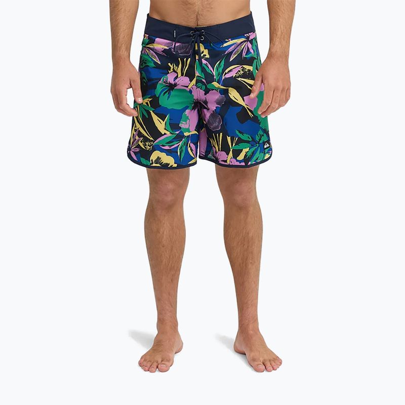 Vyriški maudymosi šortai Quiksilver Surfsilk Scallop 18" dark navy interact floral 3