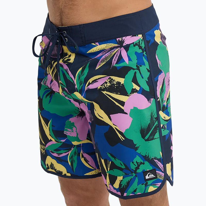 Vyriški maudymosi šortai Quiksilver Surfsilk Scallop 18" dark navy interact floral 7