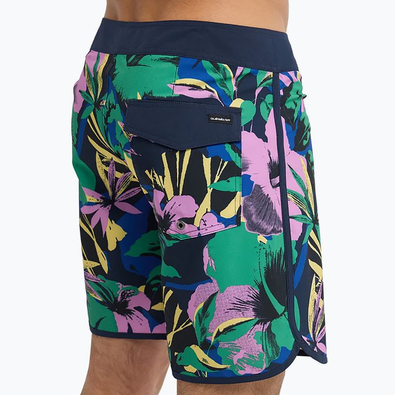 Vyriški maudymosi šortai Quiksilver Surfsilk Scallop 18" dark navy interact floral 8