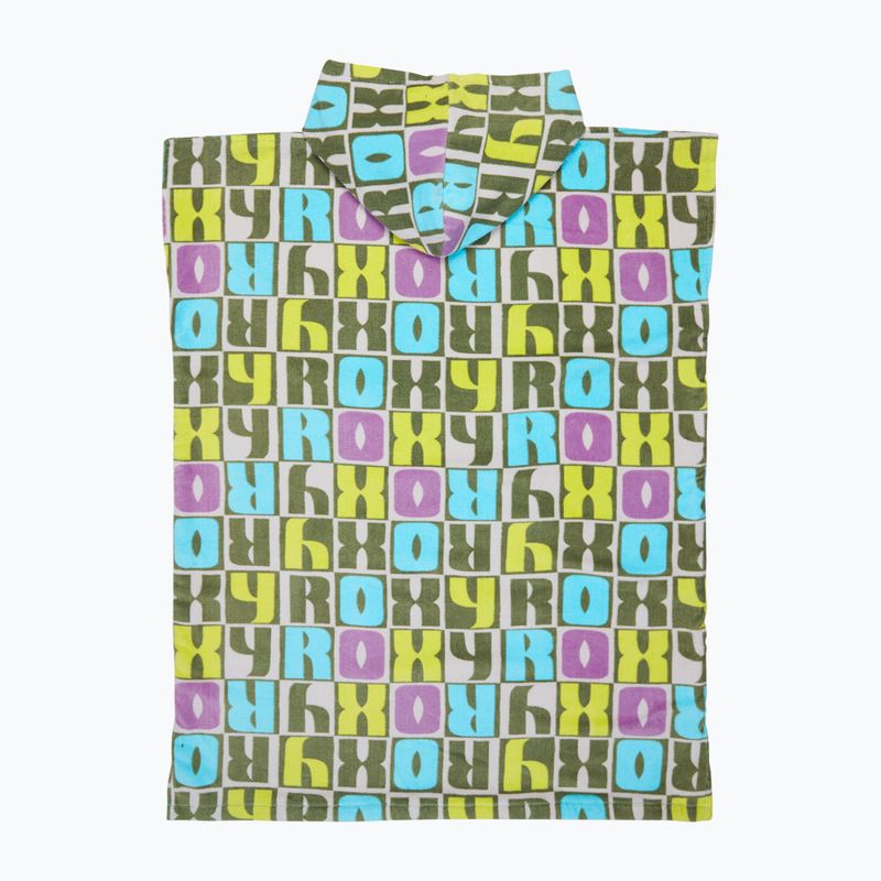 Vaikiškas pončas ROXY RG Stay Magical Printed oil green letter up 2