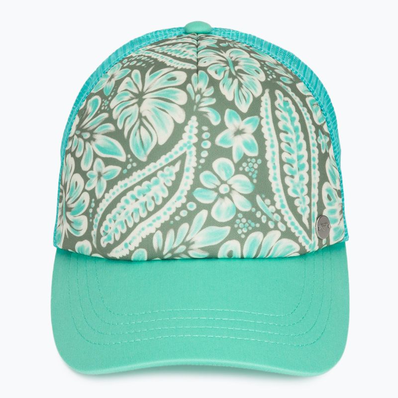 Moteriška kepurė su snapeliu ROXY Beautiful Morning oil green wildside paisley 2