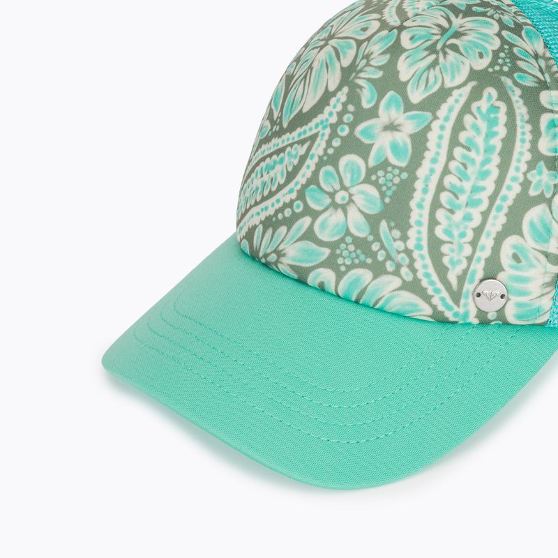 Moteriška kepurė su snapeliu ROXY Beautiful Morning oil green wildside paisley 3