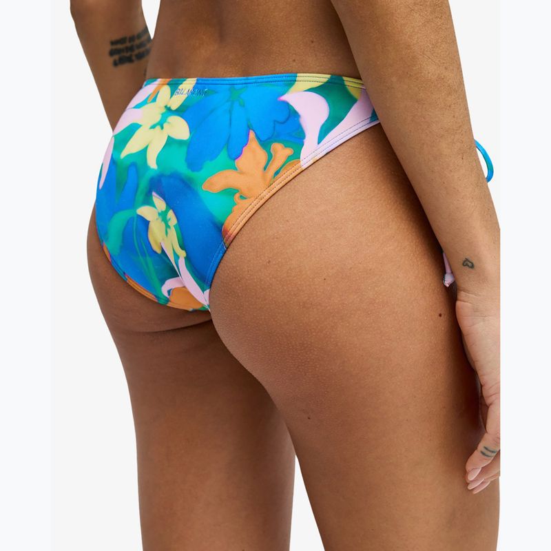 Maudymosi kostiumėlio apačia Billabong Sol Searcher Tropic Tie Side aqua flowers 4