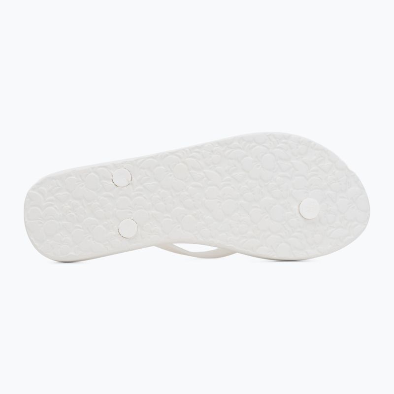 Moteriškos šlepetės per pirštą ROXY Sandy III white multi 1 4