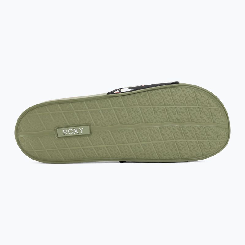 Moteriškos šlepetės ROXY Slippy IV oil green 4