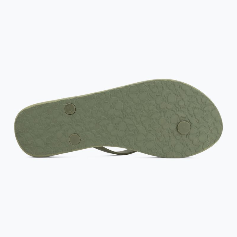 Moteriškos šlepetės per pirštą ROXY Sandy III oil green 4