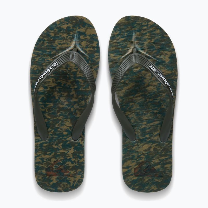 Vyriškos šlepetės per pirštą Quiksilver Molokai Recycled grape leaf 4