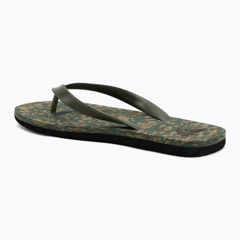 Vyriškos šlepetės per pirštą Quiksilver Molokai Recycled grape leaf 3