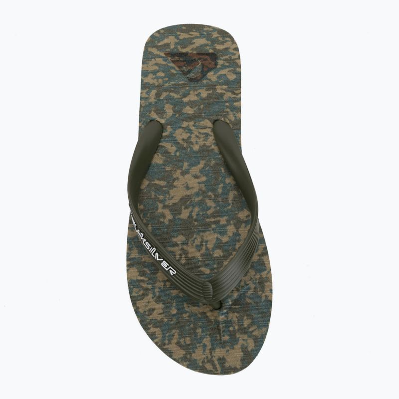 Vyriškos šlepetės per pirštą Quiksilver Molokai Recycled grape leaf 5