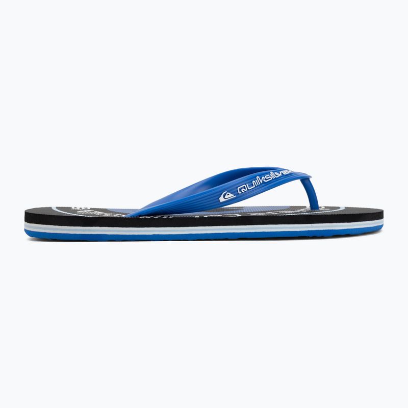 Vyriškos šlepetės per pirštą Quiksilver Molokai Screen dark navy 2