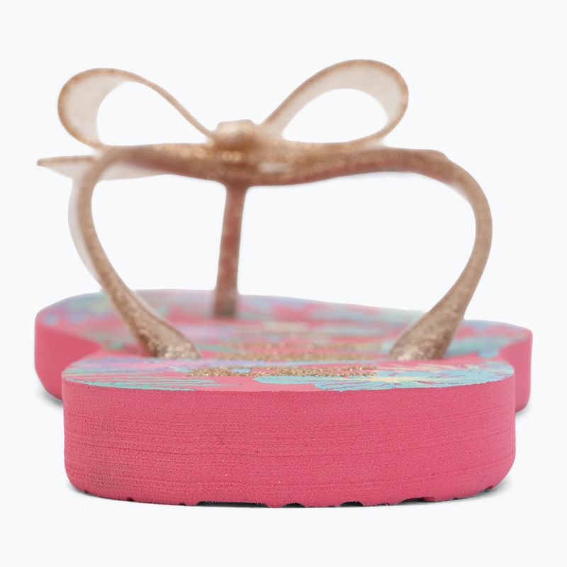 Vaikiškos šlepetės per pirštą ROXY Lulu IV pink multi camo 6