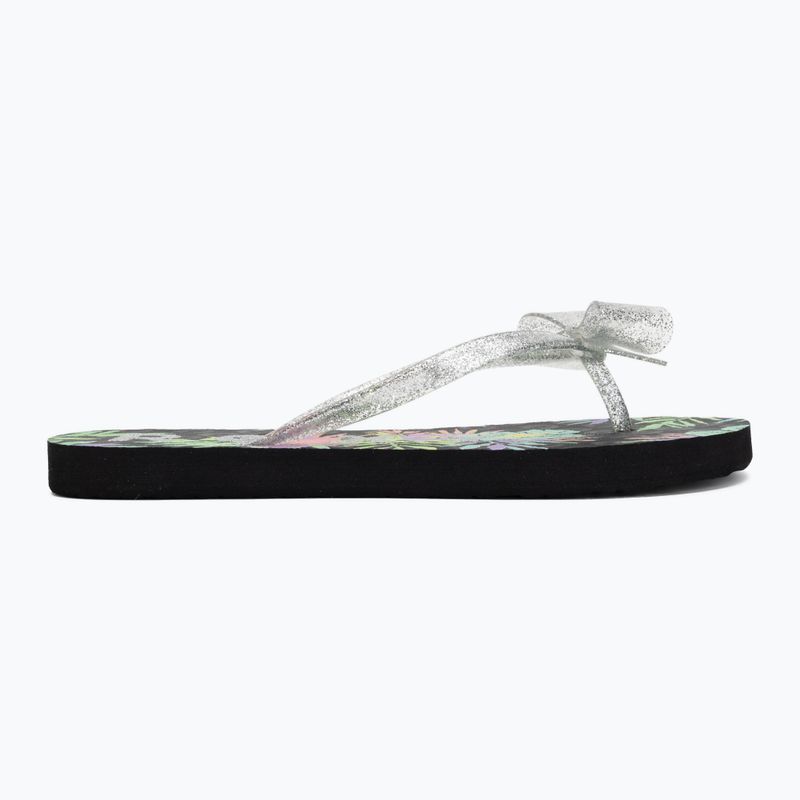 Vaikiškos šlepetės per pirštą ROXY Lulu IV black multi 1 2