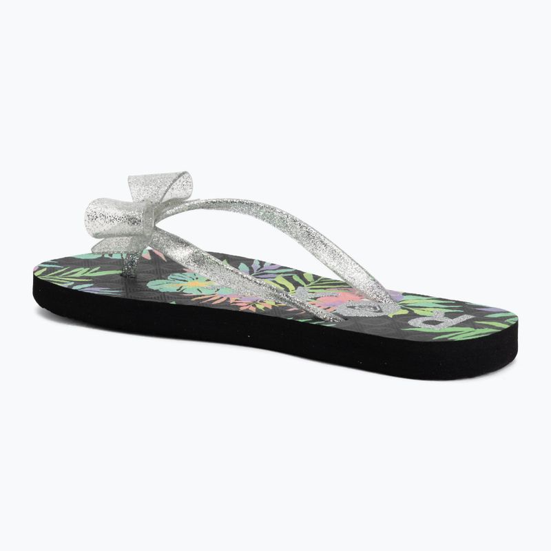 Vaikiškos šlepetės per pirštą ROXY Lulu IV black multi 1 3