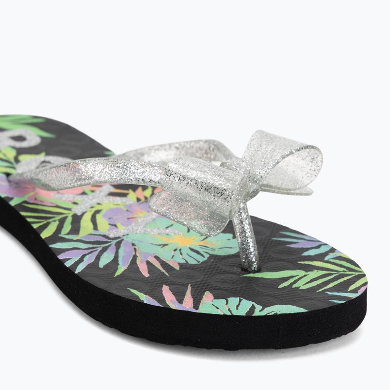 Vaikiškos šlepetės per pirštą ROXY Lulu IV black multi 1 7