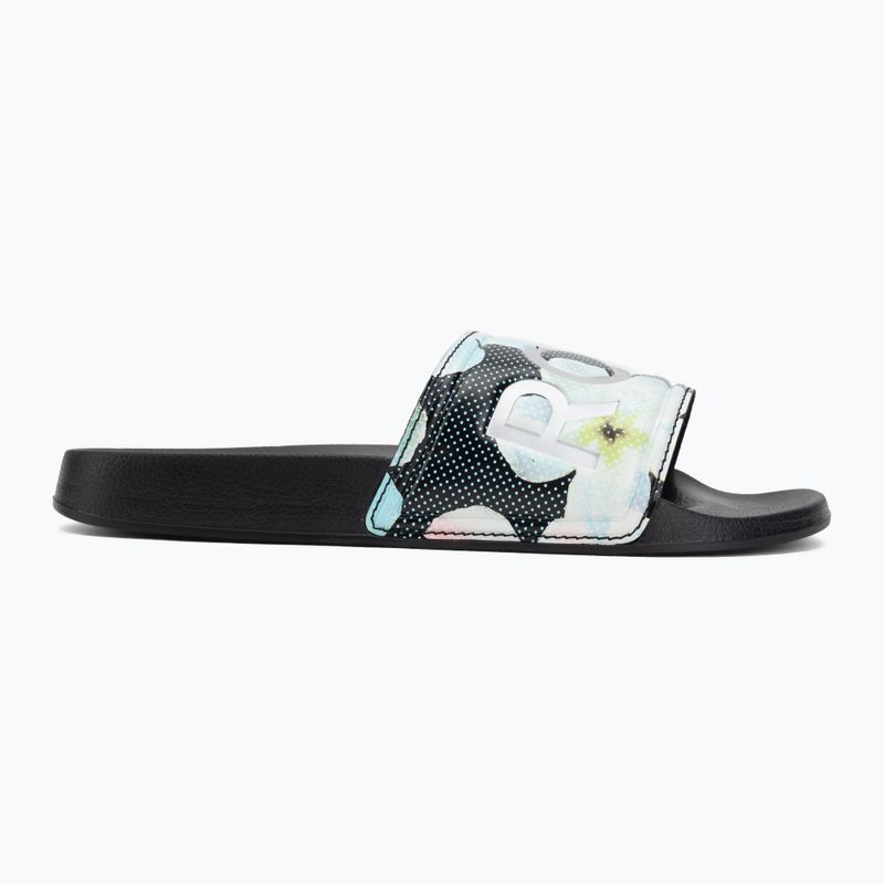 Moteriškos šlepetės ROXY Slippy II Printed black multi 1 2