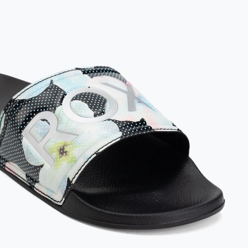 Moteriškos šlepetės ROXY Slippy II Printed black multi 1 7