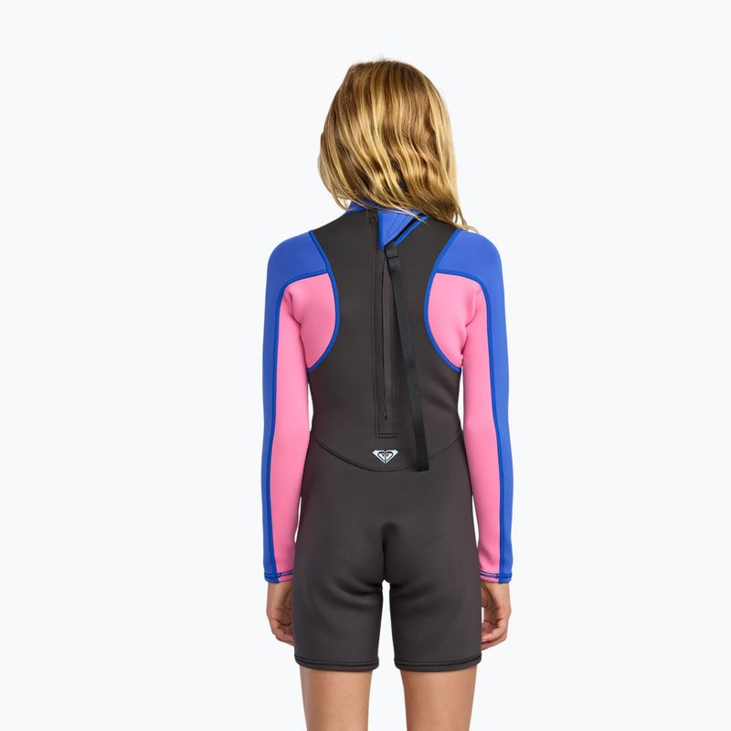 Vaikiškas plaukimo hidrokostiumas ROXY Prologue+ LS Springsuit 2/2 mm cobalt 2