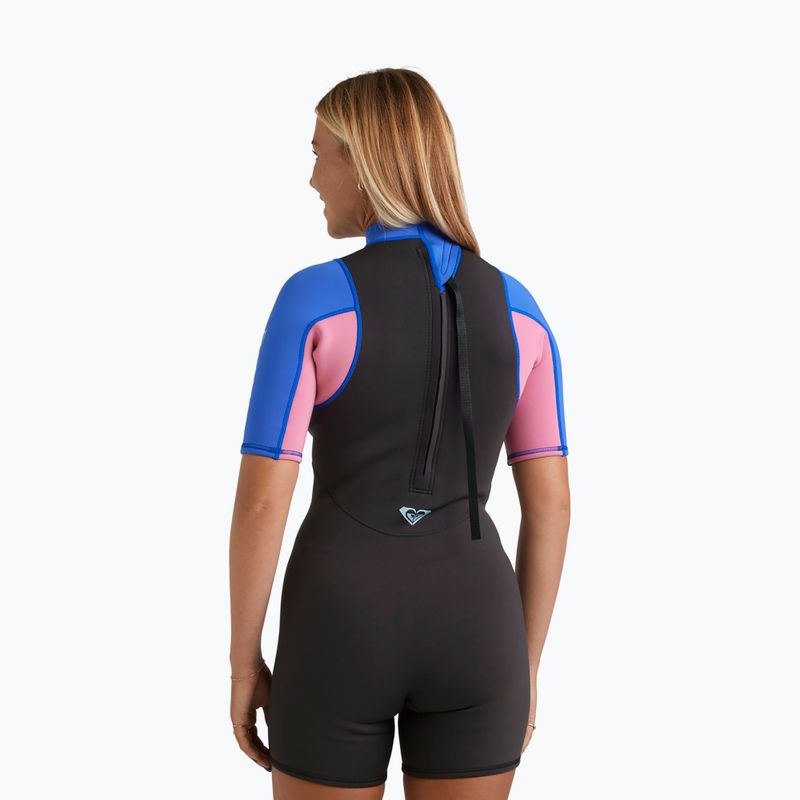 Moteriškas plaukimo hidrokostiumas ROXY 2/2 mm Prologue+ SS Springsuit Flock cobalt 3