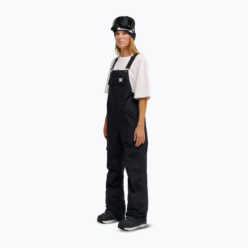 Moteriškos snieglenčių kelnės DC Valiant Bib Pt black 3