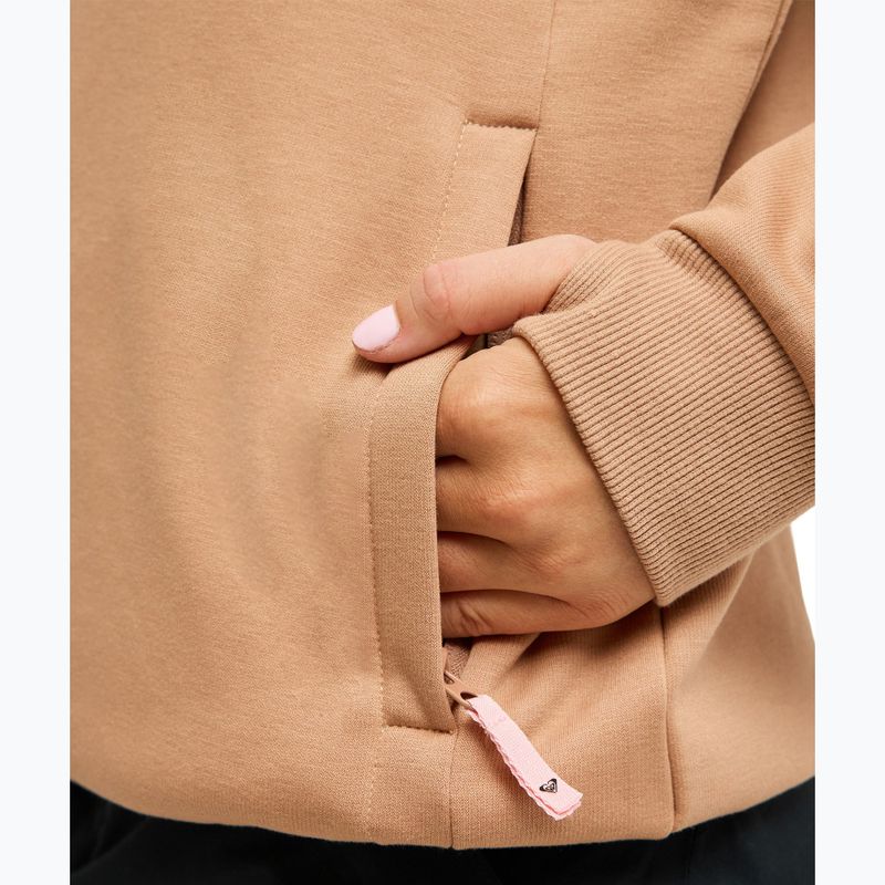 Vaikiškas snieglenčių džemperis ROXY Liberty Hoodie cafe au lait 6