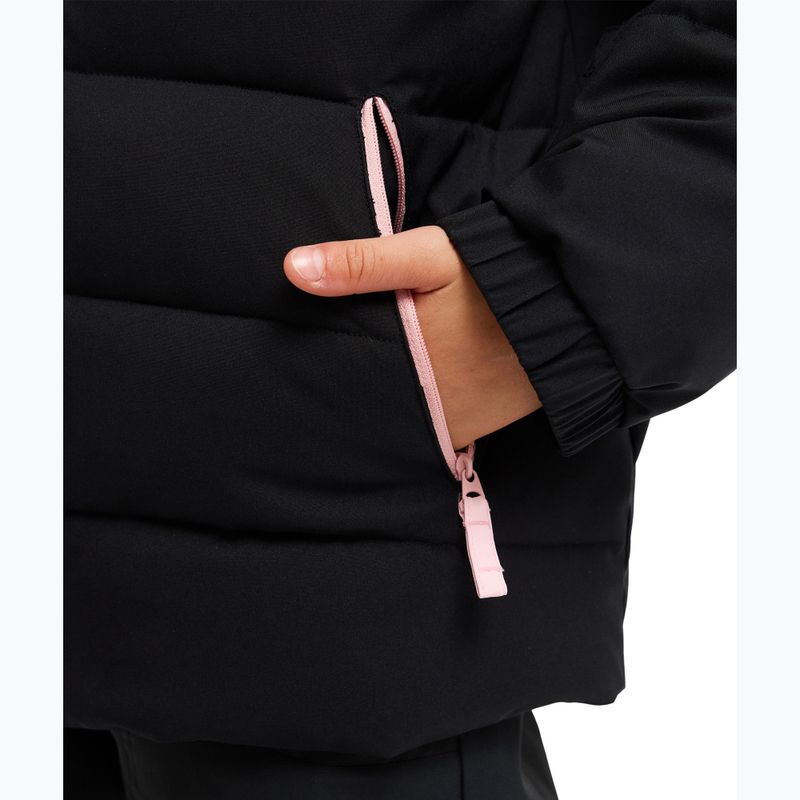 Vaikiška sniego lenktynių striukė ROXY Snowyhill Puffy true black 7