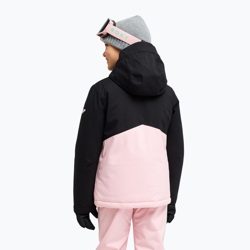 Vaikiška sniego lenktynių striukė ROXY Snowflare true black 3