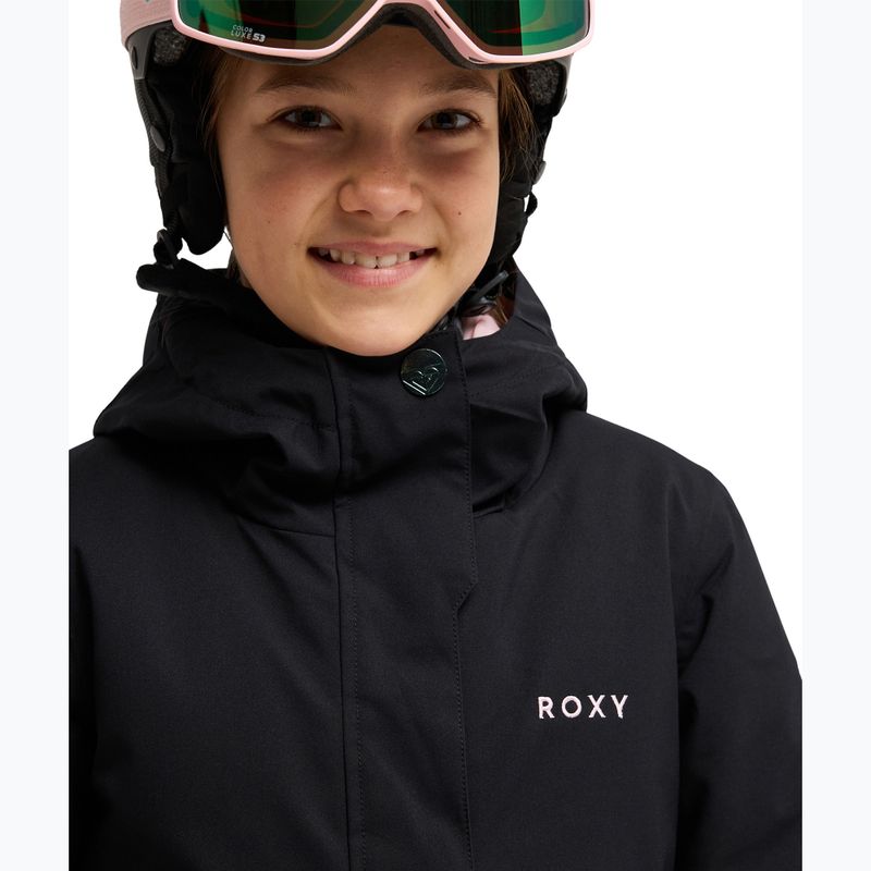 Vaikiška sniego lenktynių striukė ROXY Snowflare true black 4