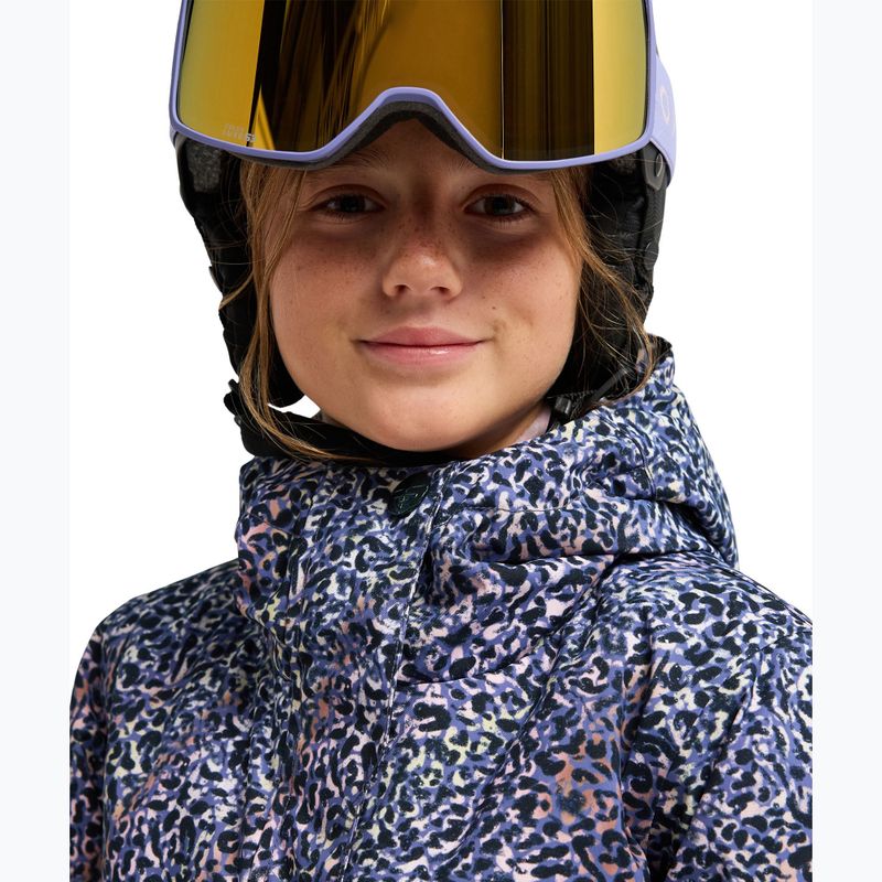 Vaikiška sniego lenktynių striukė ROXY Snowflare true black wildin out rg 4