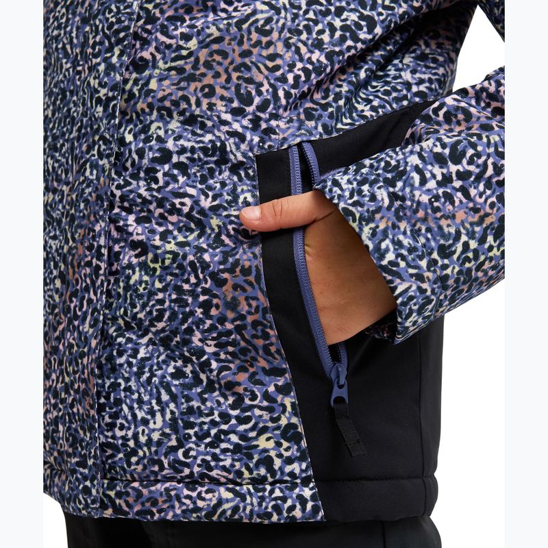 Vaikiška sniego lenktynių striukė ROXY Snowflare true black wildin out rg 7