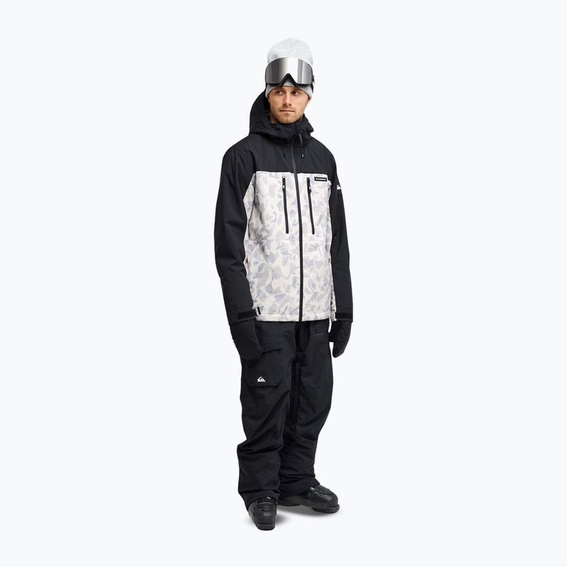Vyriška sniego lenta striukė Quiksilver Sycamore 20K ice camo bone white 2