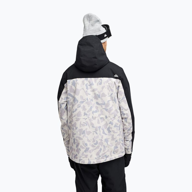Vyriška sniego lenta striukė Quiksilver Sycamore 20K ice camo bone white 3