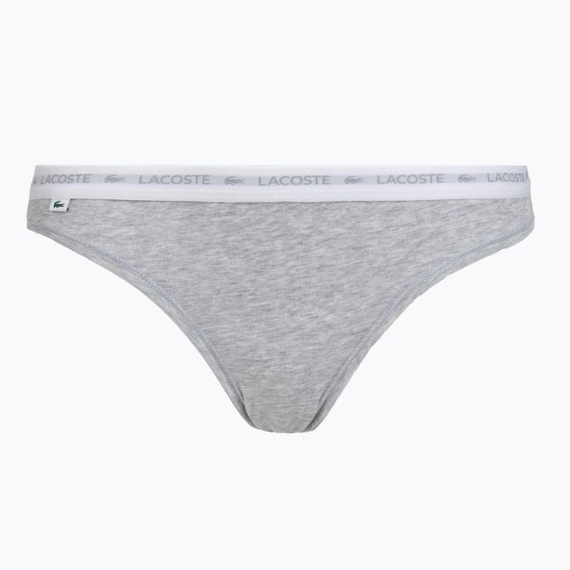 Moteriškos kelnaitės Lacoste 8F1338 3 poros black/white/silver chine 5