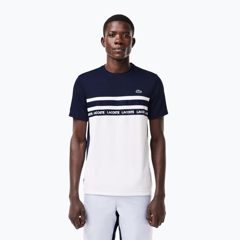 Vyriški marškinėliai Lacoste TH7515 white/navy blue