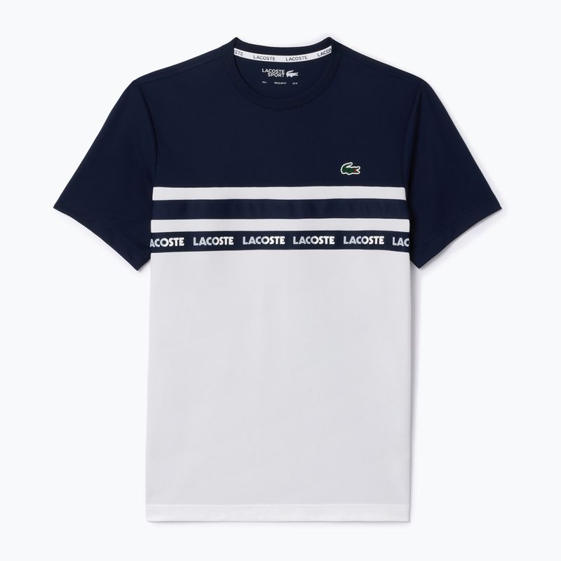 Vyriški marškinėliai Lacoste TH7515 white/navy blue 4