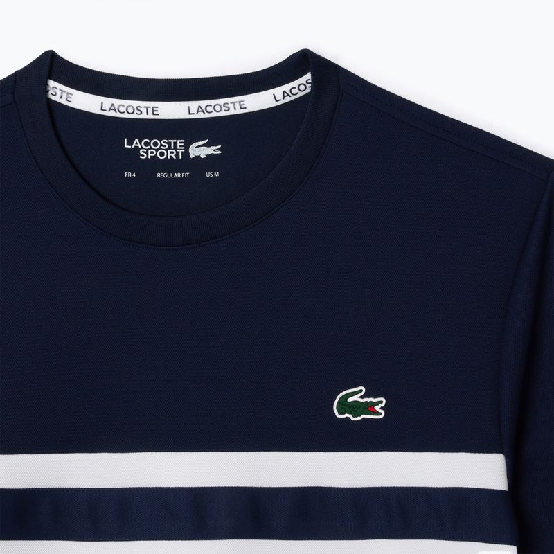 Vyriški marškinėliai Lacoste TH7515 white/navy blue 5