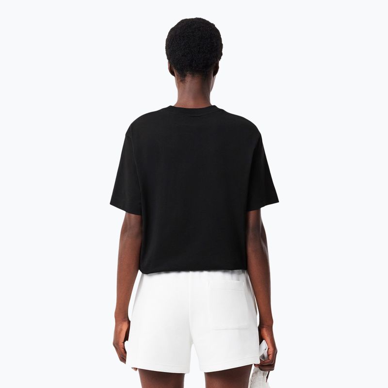 Moteriški marškinėliai Lacoste TF7215 black 2
