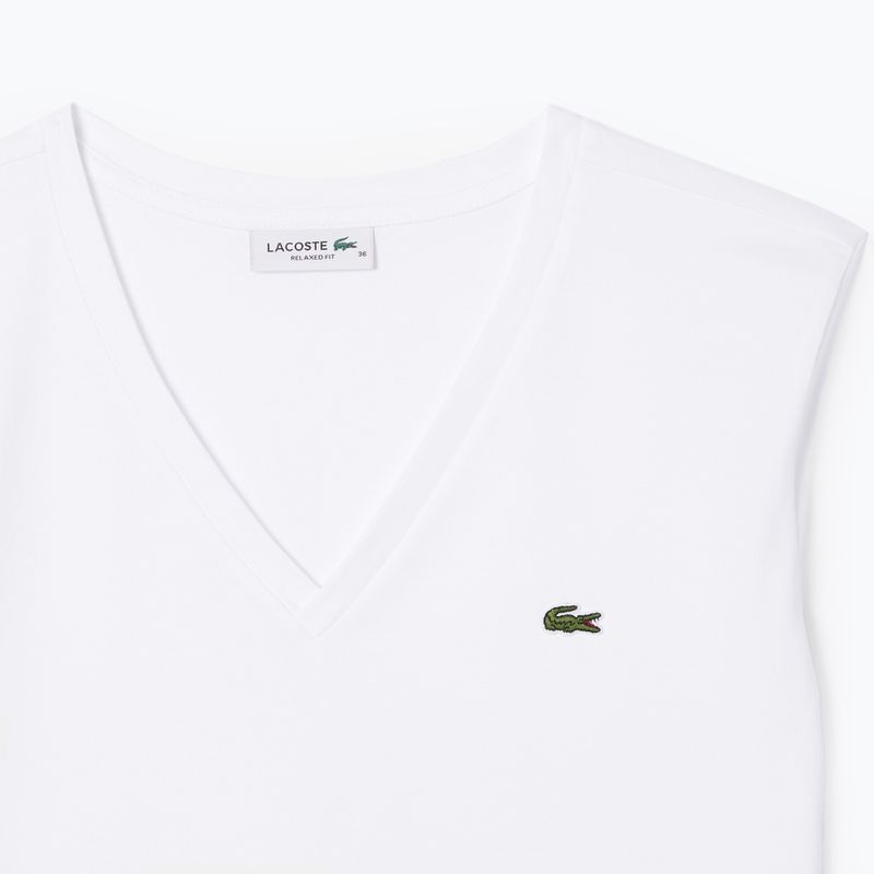 Moteriški marškinėliai Lacoste TF7300 white 5